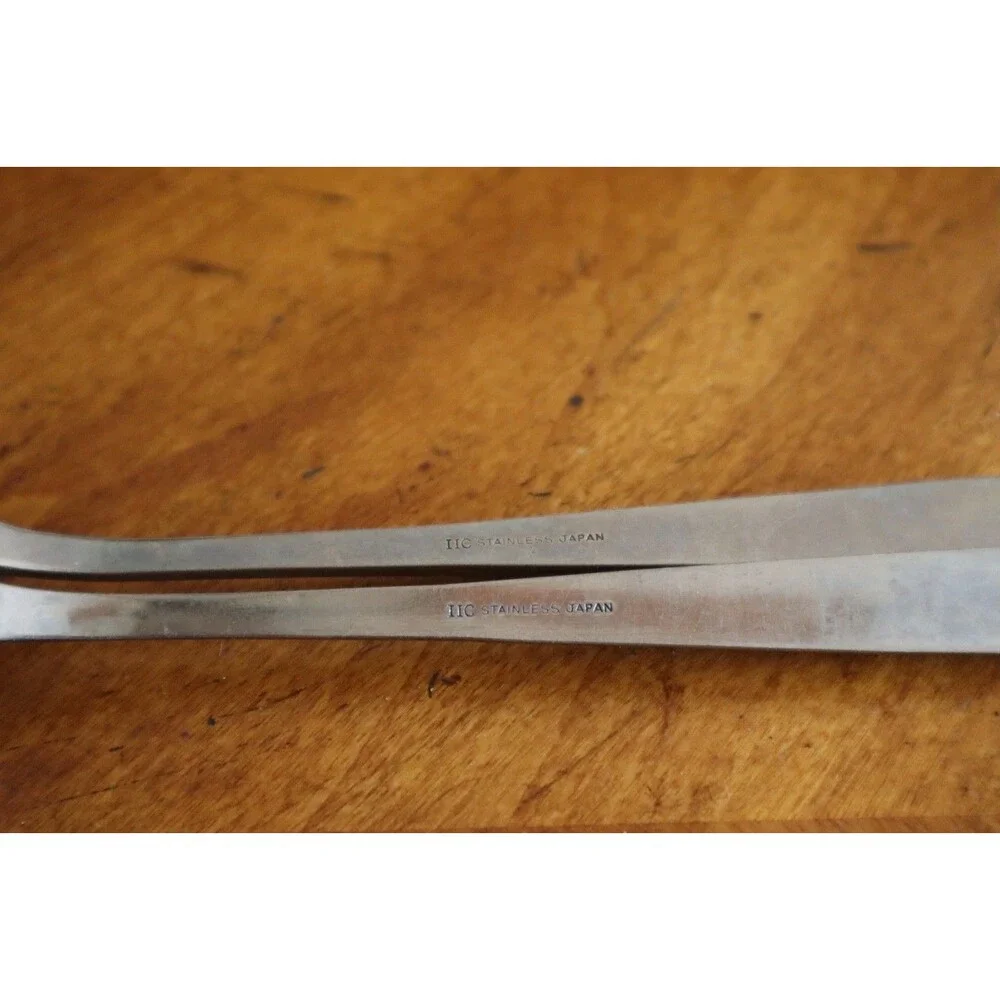 Lot 2x Imperial International IIC DAVOS Stainless Solid Serving Spoons 8.7